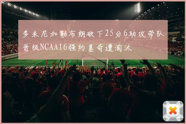 多米尼加勒布朗砍下25分6助攻带队晋级NCAA16强约基奇遭淘汰